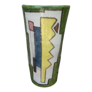 1970s Italian Modernist Glazed Ceramic Umbrella Stand