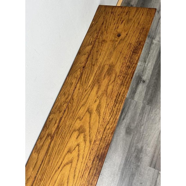 Metal Vintage French Oak 6-Hook Wall Coat Rack For Sale - Image 7 of 9