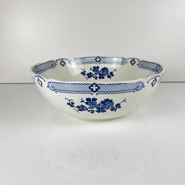 Terre De Fer Salad Bowl from KG Lunéville, 1890s For Sale - Image 14 of 14