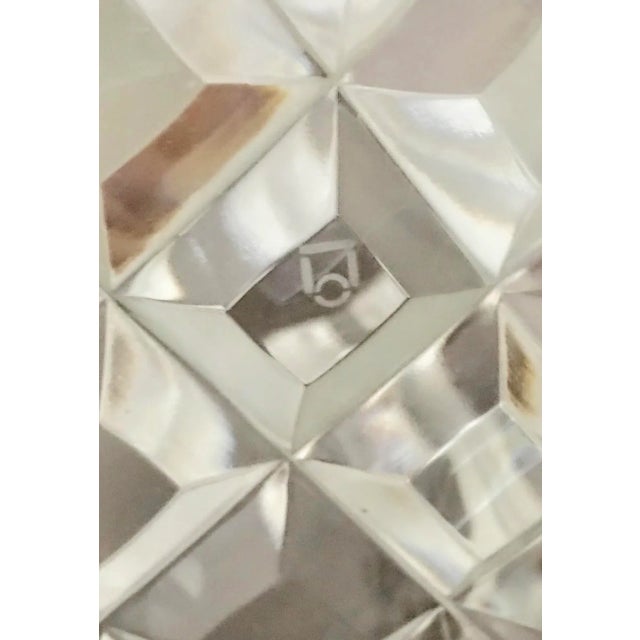 Early 21st Century Art Deco Hand Cut Crystal Large Champagne Bucket For Sale - Image 5 of 6