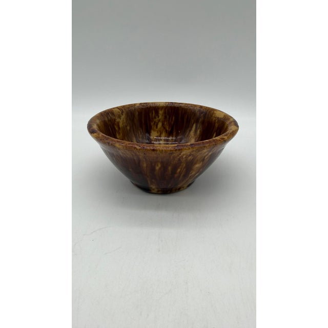 A Very Nice Rockingham Glazed Yellowware Small Sized Mixing Bowl, Circa 1870’s For Sale - Image 11 of 12