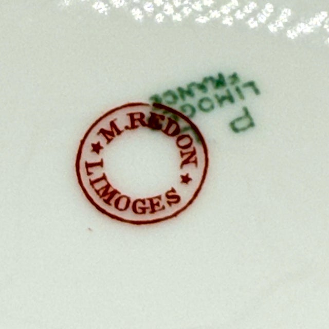 Ceramic Antique j.m. Redon Limoges Covered Tureen Pink Floral Gilt Parisian Chic For Sale - Image 7 of 8