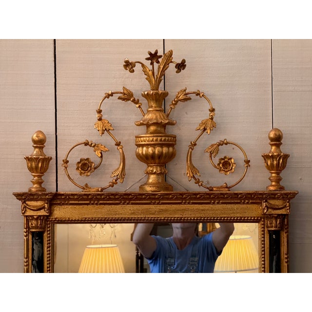 Pair of Vintage Giltwood Mirrors in the Neoclassical Manner For Sale - Image 6 of 11