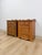 Farmhouse Mid 20th Century Pair of Rustic Pine Nightstands Drawer Arched Cabinet Door Scalloped European For Sale - Image 3 of 17