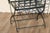 Metal Pair of Hervé Baume French Wrought Iron Folding Patio Chairs | Outdoor Garden Armchairs | France 1970s For Sale - Image 7 of 18