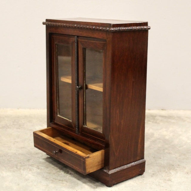 Glass Miniature Model 19th-Century Italian Glass Display Case For Sale - Image 7 of 11