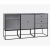 49 dark grey frame sideboard Trio by Lassen Dimensions: D 147 x W 42 x H 77 cm Materials: Finér, Melamin, Melamine, Metal,...