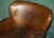 Handmade Cigar Brown Leather Club Chair For Sale - Image 4 of 16