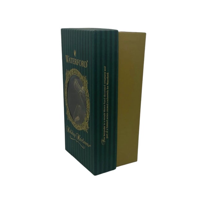 2000 - 2009 Waterford Holiday Heirlooms Ornament New Years Toast 2000 Champagne Glass For Sale - Image 5 of 12