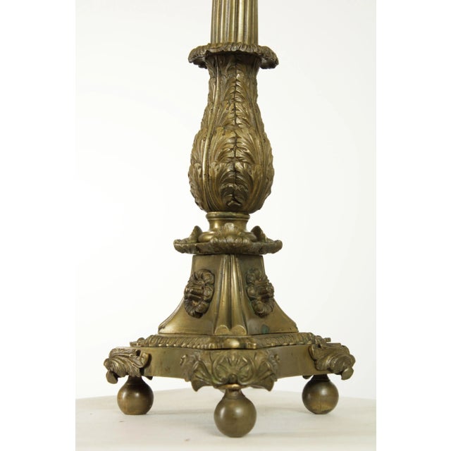 Antique 19th Century French Bronze Astral Table Lamp For Sale - Image 10 of 13