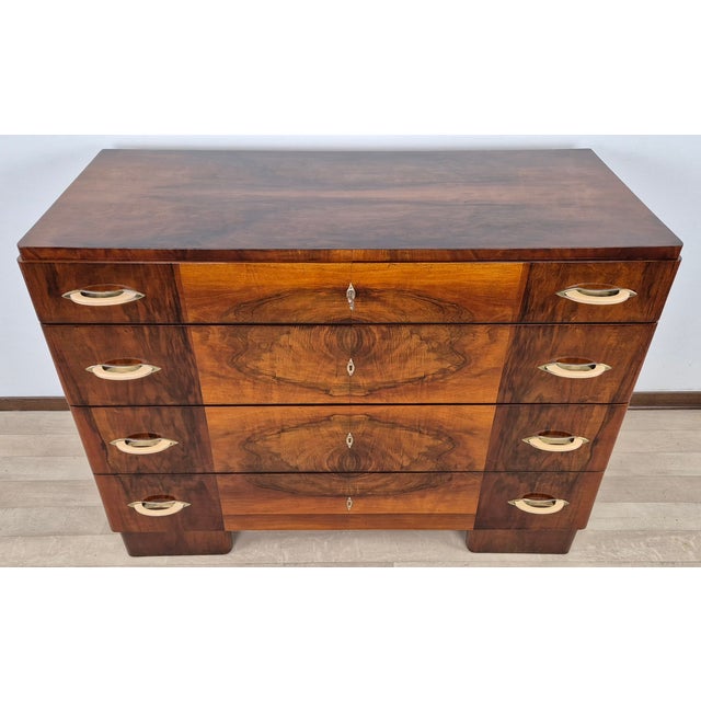 Metal Venetian Art Deco Chest of Drawers, 1940 For Sale - Image 7 of 18