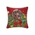 Traditional Santa Chocolate Labrador Wreath Hook Pillow 18" x 18" For Sale - Image 3 of 3