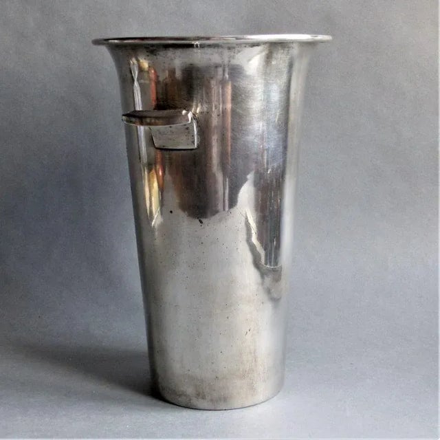 Silver-Plated Grands Vins D'Alsace Bott Frères Ribeauvillé Champagne Cooler, 1930s For Sale - Image 3 of 10