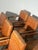 Vintage Cognac Leather Cantilever Armchairs, Set of 6 For Sale - Image 5 of 7