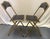 1960's Mid Century Modern A. Fritz & Co Folding Game Chairs- A Pair For Sale - Image 9 of 18