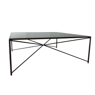 Jax Steel & Mirror Top Coffee Table For Sale