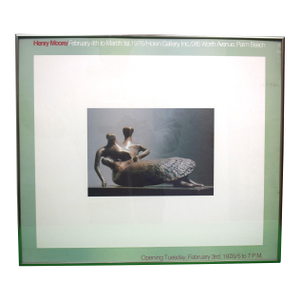 "Henry Moore/ 1976/ Hokin Gallery/ 245 Worth Avenue, Palm Beach" Framed Poster