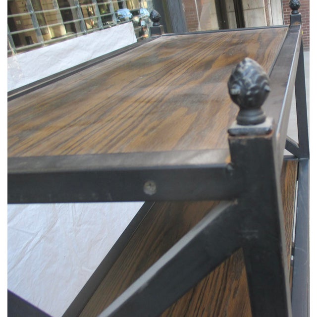 Black Regency Iron and Wood Etagere For Sale - Image 8 of 11