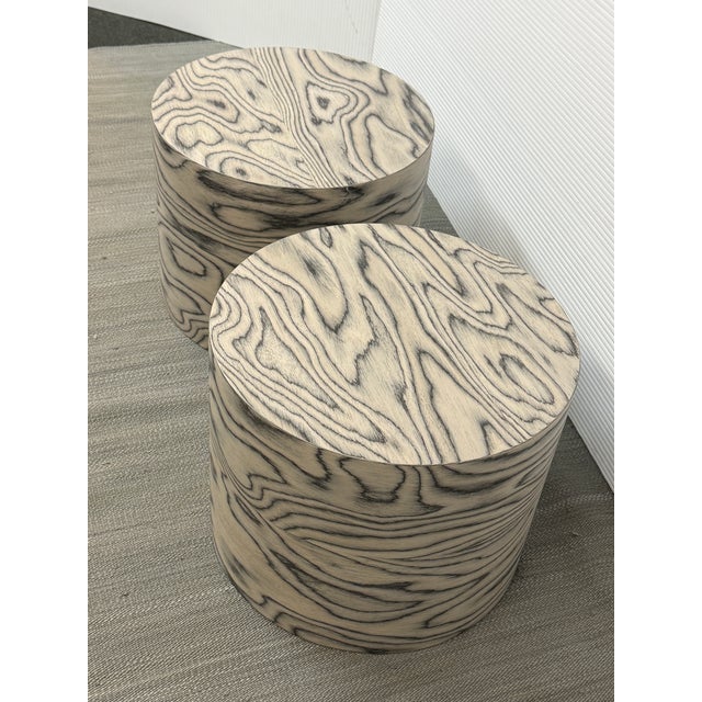 Ettore Sottsass Zebra Cocktail Side Tables, Pair For Sale - Image 9 of 12