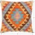 Geometric Turkish Bee Hand Woven Kilim Throw Pillow For Sale - Image 4 of 5