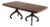 Thomasville Transitional Style Double Pedestal Mahogany Dining Table For Sale