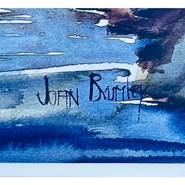 Realism Vintage Watercolor Landscape by Joan Brumley For Sale - Image 3 of 5