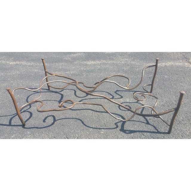 Vintage Eric Powell Bronze and Glass Coffee Table For Sale - Image 15 of 17