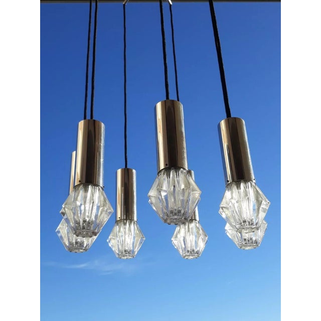 Crystal Cascade Pendant from Bankamp, 1970s For Sale - Image 13 of 13