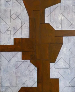Contemporary Geometric Abstract Form the Ancient Modern Series by Stephen Cimini