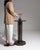 Ebonized column pedestal in Deep Ebony Black. Finished in deep ebony black, this ebonized column pedestal is distinguished...