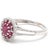 Early 21st Century 0.85ctw Ruby & Diamond Oval Cluster Ring, 14k White Gold, Ring Size 6 For Sale - Image 5 of 6