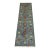 Blue and Burgundy Bokhara Wool Runner Rug With Tribal Gul Motifs, 2'11" X 9'7" For Sale