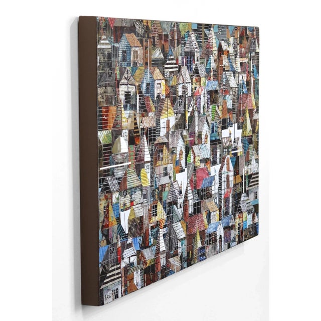 Sublime 2154 - Layered Contemporary Landscape Abstract Cityscape Mixed-Media Painting by TaeHo Kang For Sale In Los Angeles - Image 6 of 10