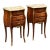 Antique Pair of french Louis XV style inlaid side tables or nightstands. Parisian cabinetmaker masterpiece work from the...