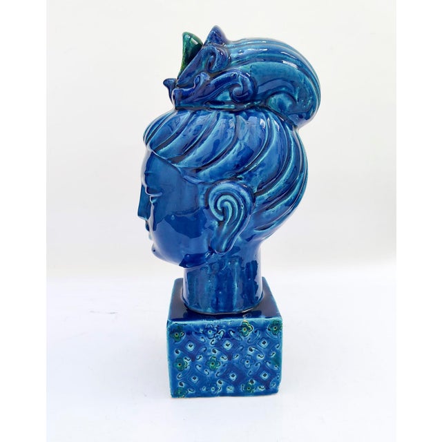 Goddess Kwan Yin Sculpture in Ceramic by Aldo Londi for Bitossi, 1970s For Sale - Image 6 of 13