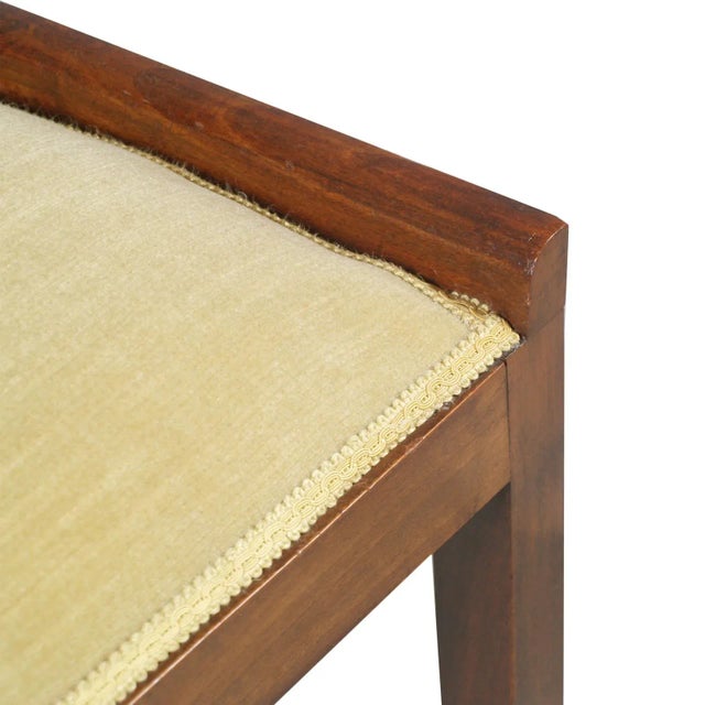 Art Deco Walnut Stool, 1920s For Sale - Image 4 of 8