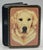 Modern Russian Lacquer Papier Mache Box With Golden Retriever Dog Portrait For Sale - Image 3 of 12