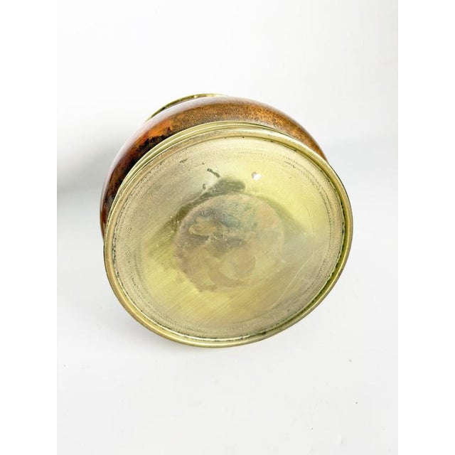 1970s Vintage Brass and Metal Planter, France, 1970s For Sale - Image 5 of 11