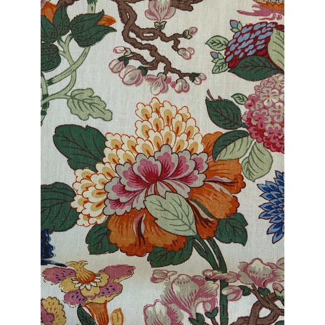 Gp & J Baker Magnolia Cream/Blue Fabric r1351.4 Baker Originals Collection 5 Yards For Sale In Raleigh - Image 6 of 7