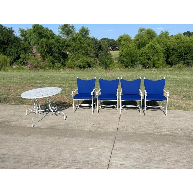 1960s Mario Papperzini Salterini Style Dining Table & 4 Chairs For Sale - Image 10 of 11