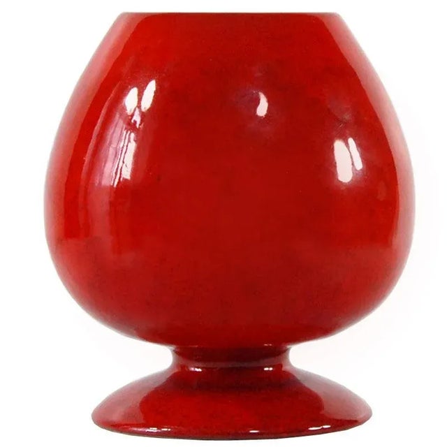 Ceramic Italian Red Ceramic Vase, 1960s For Sale - Image 7 of 7