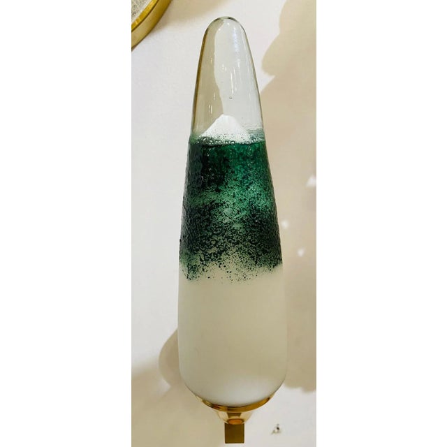 Pair of 1980s Italian Murano Glass Wall Lights For Sale - Image 10 of 13