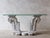 Antique Baroque Marble Console Table with Glass Top For Sale - Image 16 of 16