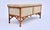 Antique White Early 20th Century Upholstered Steam Bent Oak Arts and Crafts Bench For Sale - Image 8 of 9