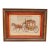 Vintage Framed Horse-Drawn Stagecoach Needlepoint For Sale
