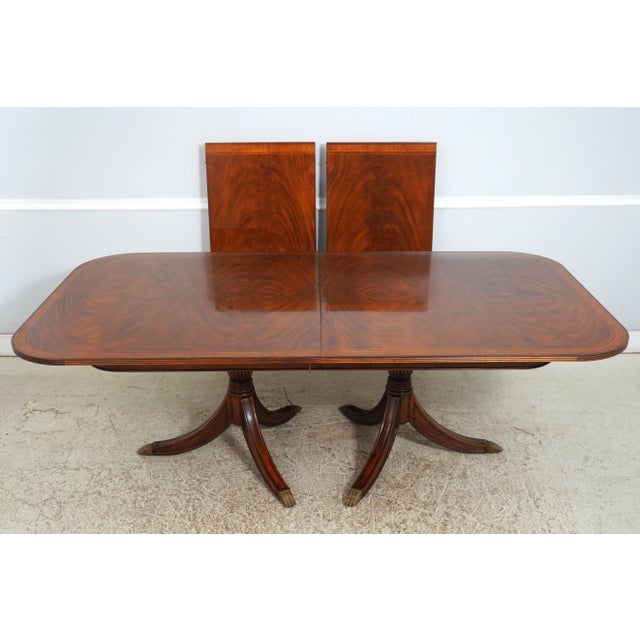 Age: Approx: 10 Years Old Details: High Quality Construction Large Impressive Table Nice Inlay Work Duncan Phyfe Pedestal...
