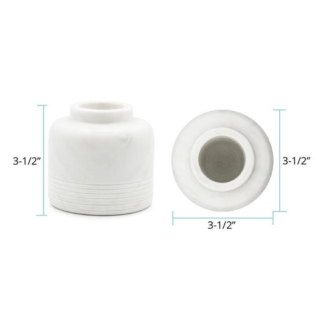 White Nizzoli White Vase- Small For Sale - Image 8 of 9
