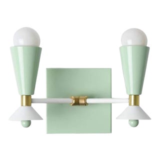 Bartlett Sconce, Mint Green For Sale