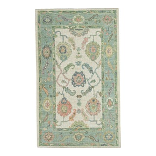 Turkish Oushak Rug 4'11" x 7'2" #20284 For Sale