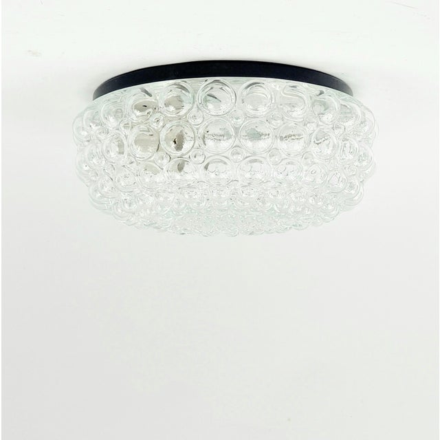 Mid-Century Modern Mid-Century Modern Bubble Glass Flush Mount by Helena Tynell for Limburg, Germany, 1970s For Sale - Image 3 of 12